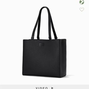 ALLYN Leather Medium Tote Black